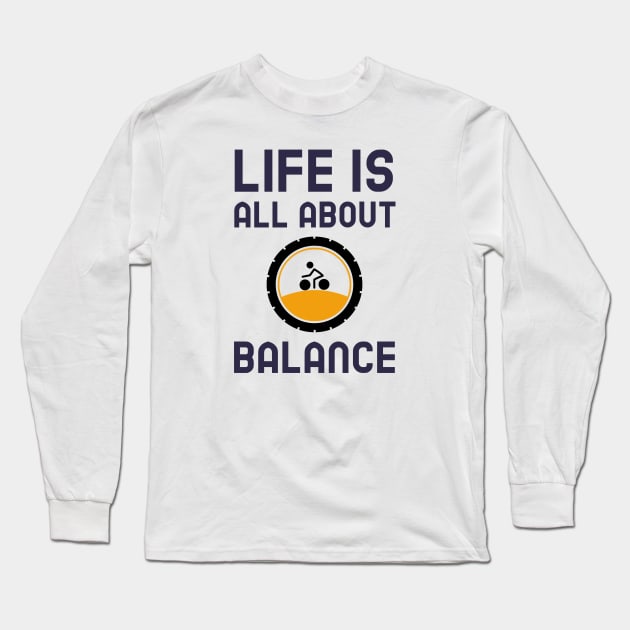 Life Is All About Balance - Cycling Long Sleeve T-Shirt by Jitesh Kundra